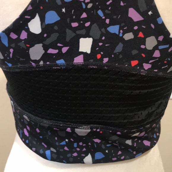 NWT Champion Wicking Anti-Odor Racer Back Black w/Multi- Colors Sports Bra-M - Picture 6 of 11